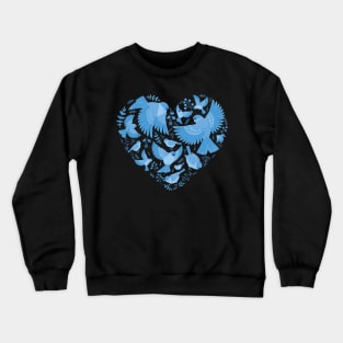 Birds love heart Crewneck Sweatshirt